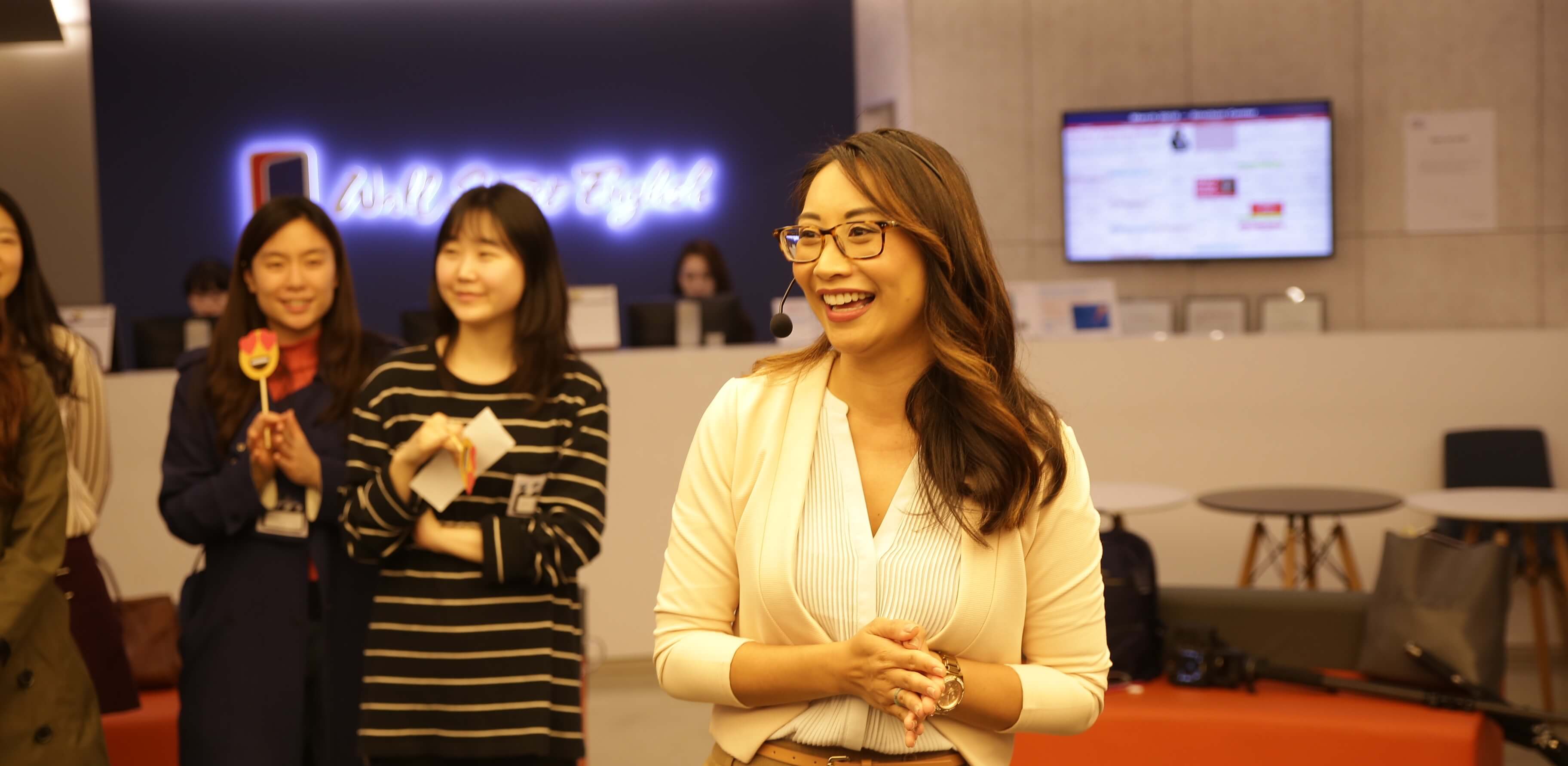 Students at Wall Street English Hong Kong China